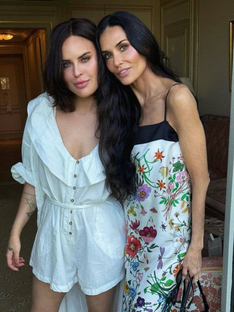 Demi Moore and daughter Tallulah pose on Instagram