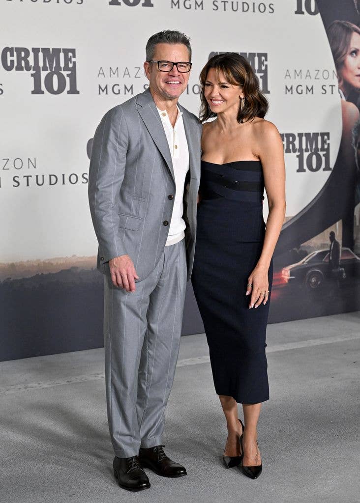 matt damon luciana barroso red carpet