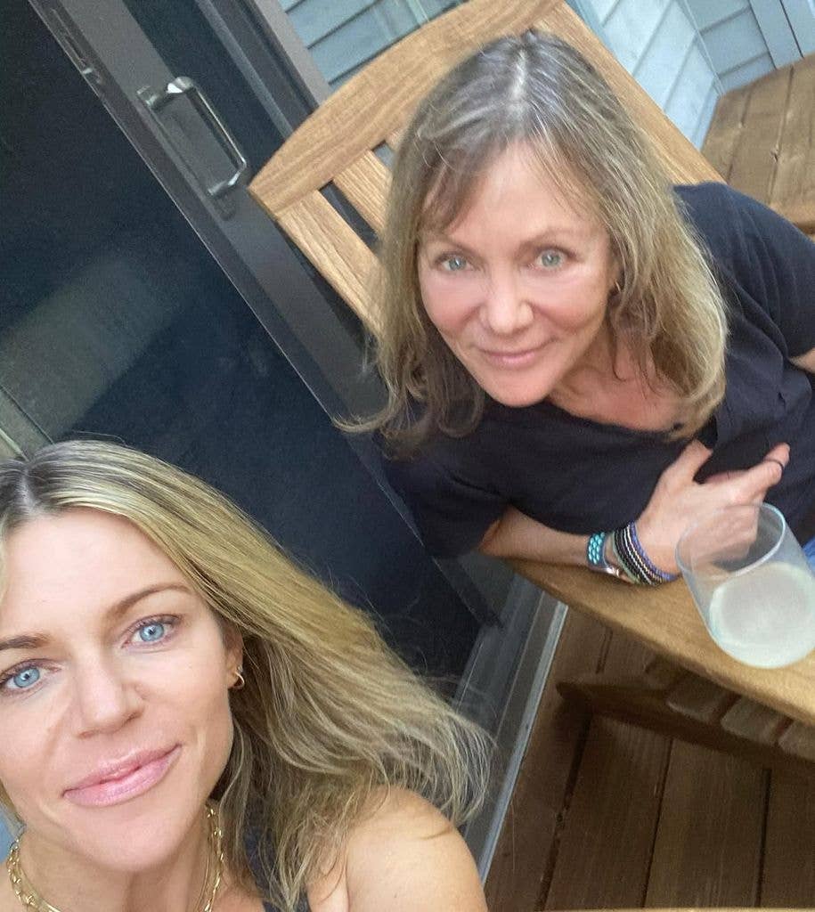 Kaitlin Olson posing for a selfie with her mom, shared via Instagram