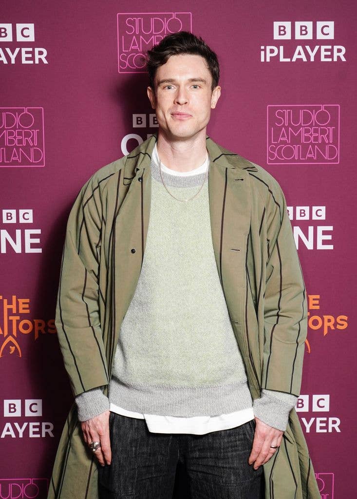 Ed Gamble smiling in a top and jacket