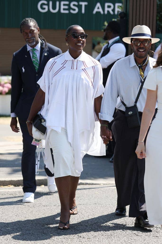 A photo of Lashana Lynch at Wimbledon