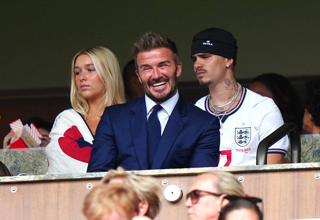 David couldn't hide his excitement at the quarter-final match