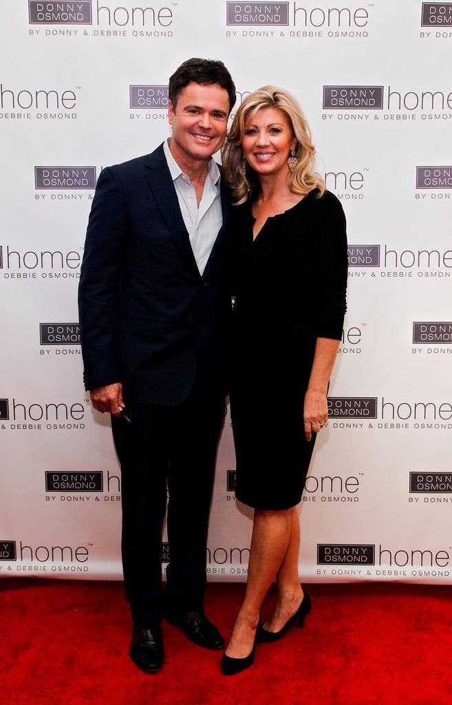 Entertainer Donny Osmond and Debbie Osmond attend the launch of Donny Osmond Home on September 23, 2013 in New York City. (Photo by Brian Ach/WireImage)