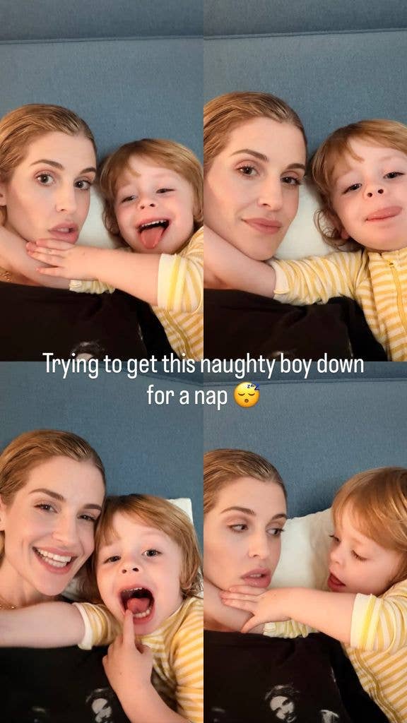 Kelly shared pictures from her trip with her adorable son Sidney