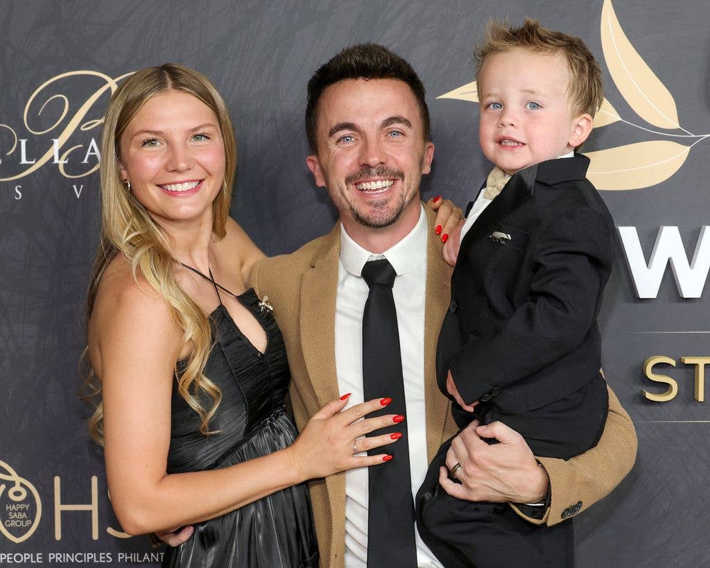 Paige Muniz, Frankie Muniz and Mauz Muniz attend the Steve Irwin gala to support the Wildlife Warriors conservationist organization at Bellagio Resort & Casino on May 11, 2024 in Las Vegas, Nevada