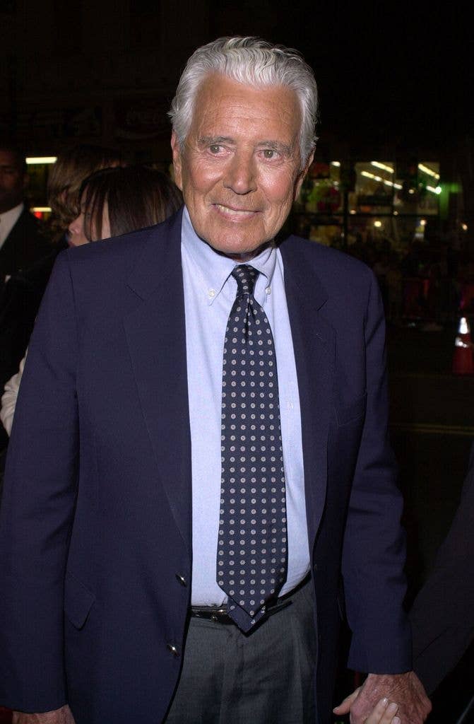 John Forsythe at the premiere of 'Charlie's Angels' in 2000.