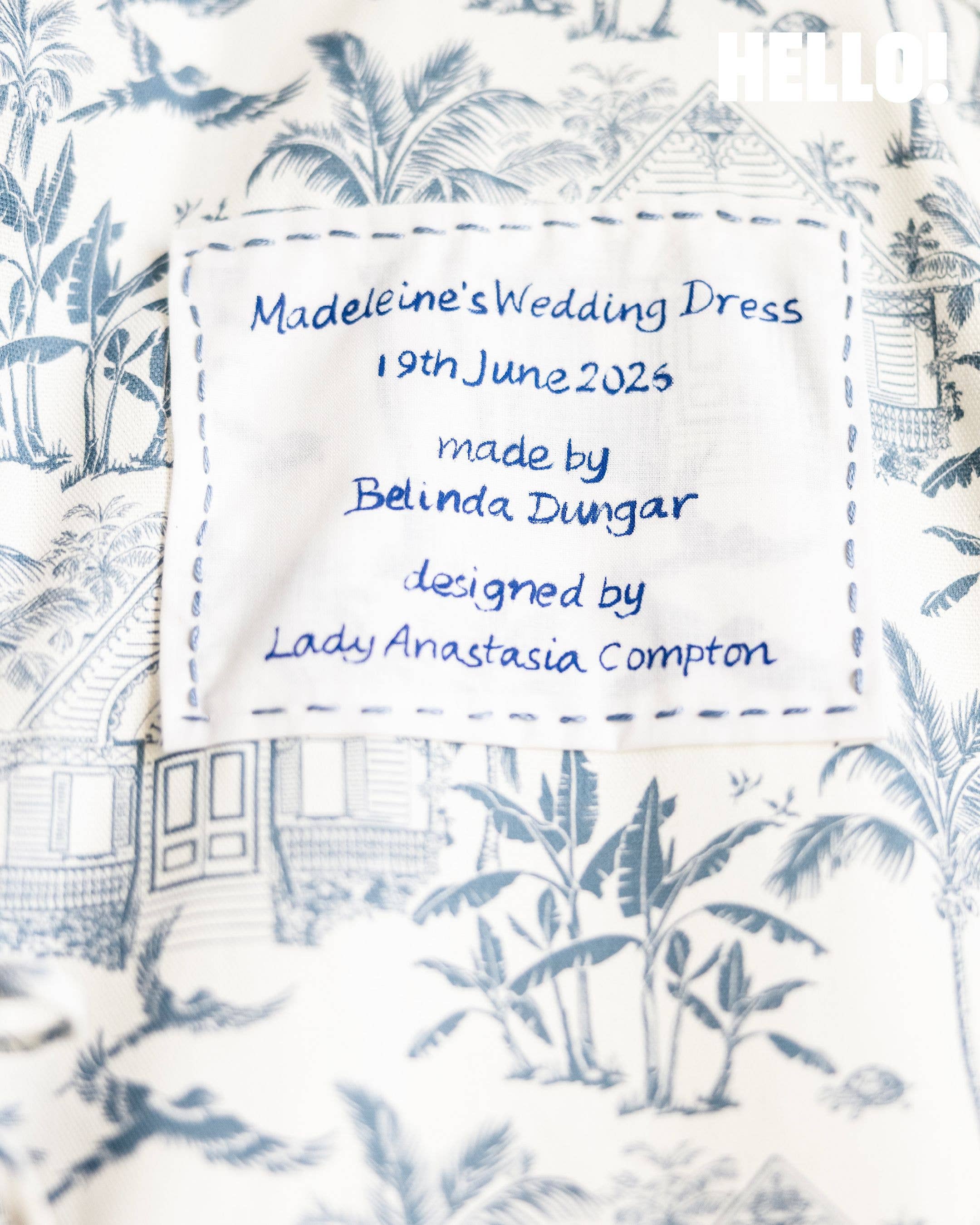 Lady Anastasia Compton wanted the dress to feel Victorian or Edwardian