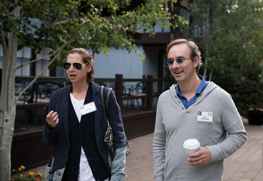 Elizabeth Lefkofsky and her husband Eric Lefkofsky, co-founder and former chief executive officer of Groupon, in 2016