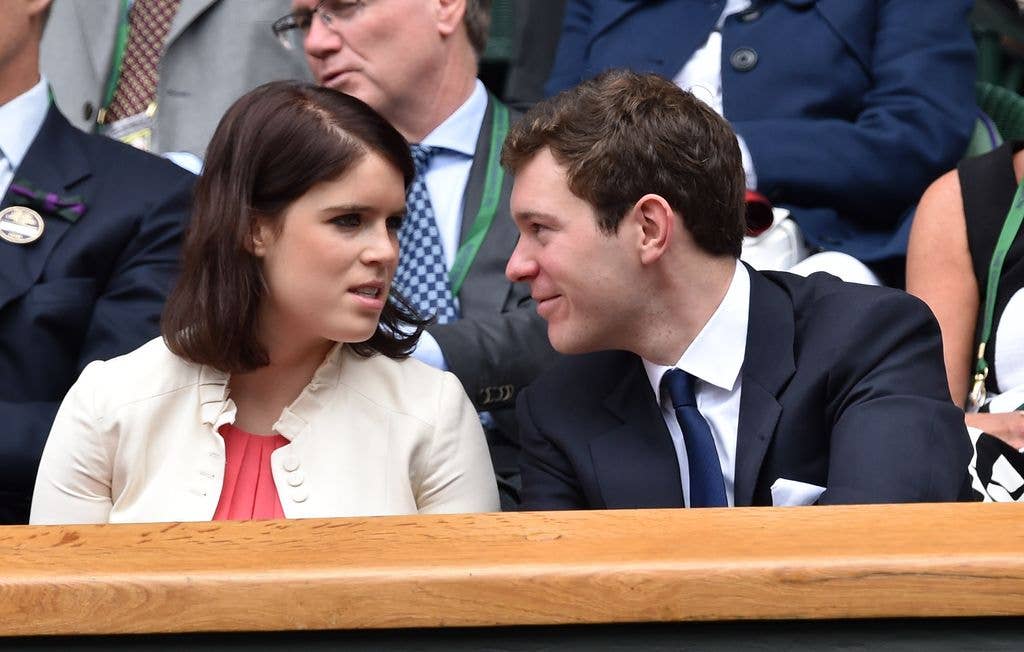 A photo of Jack Brooksbank and Princess Eugenie 