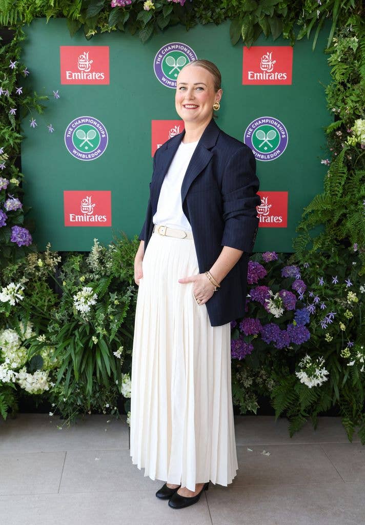 Philippa Dunne attends as a guest of Emirates, Official Airline Partner of 2026 Wimbledon Championships