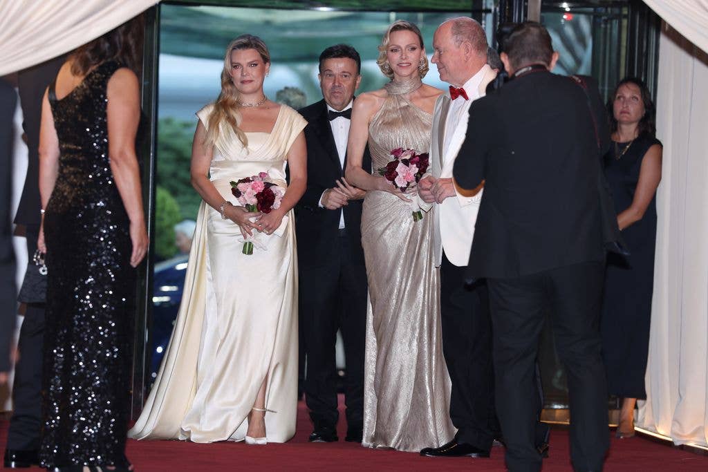 The royal family arriving at the Ball