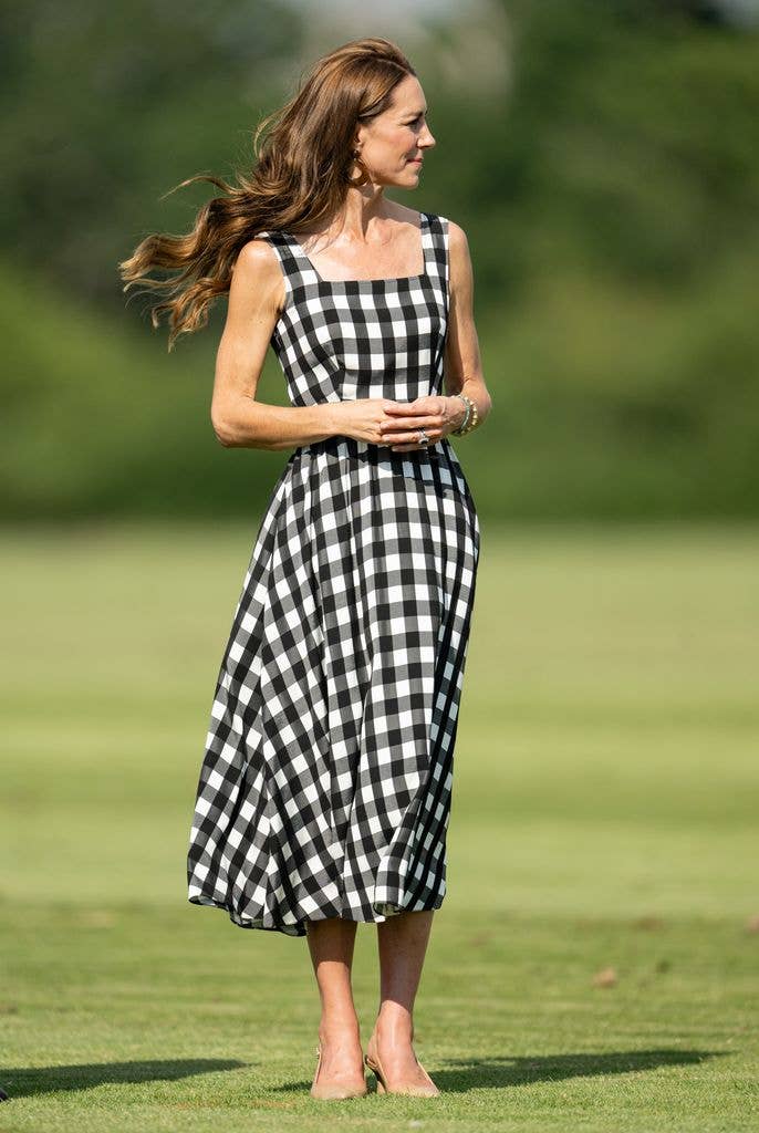 The Princess of Wales attends a Royal Charity Polo Cup in Windsor in July