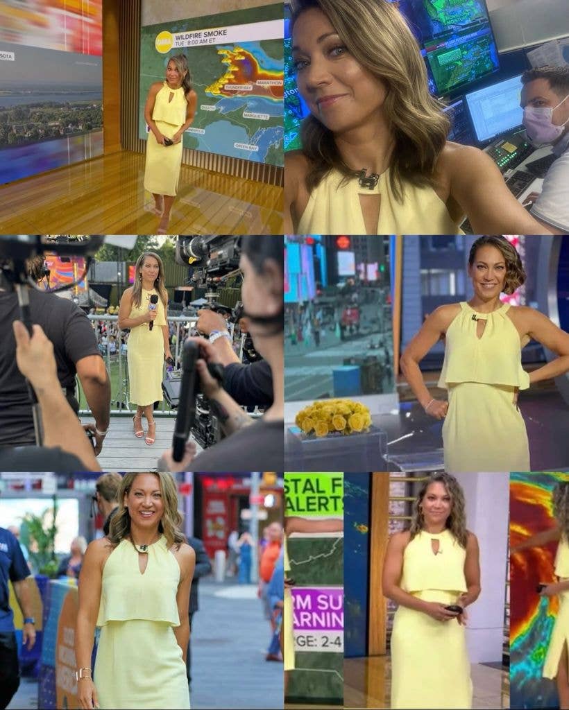 ginger zee yellow dress rewear