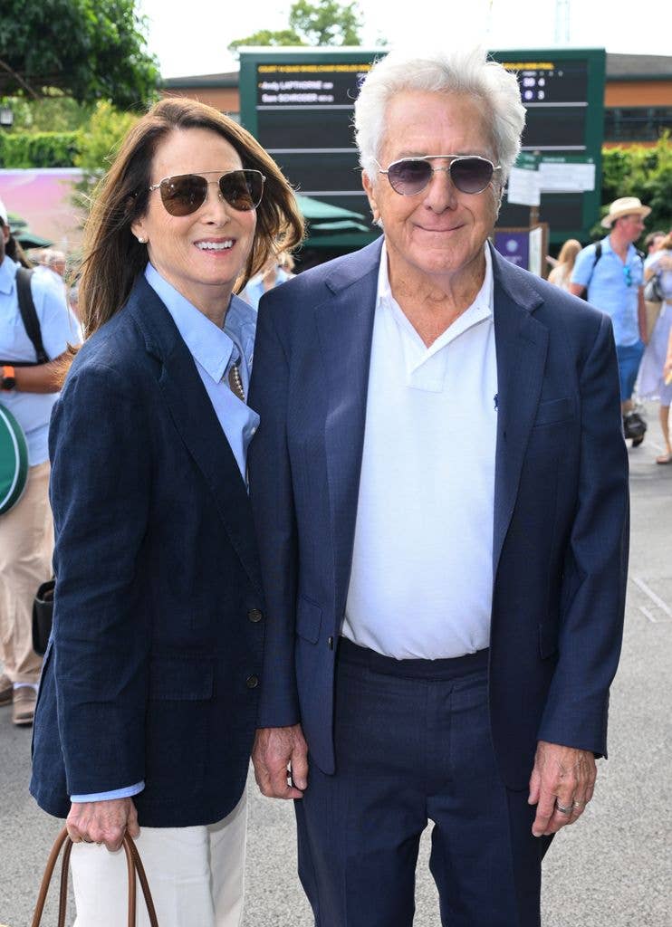 Lisa Hoffman and Dustin Hoffman, wearing Ralph Lauren