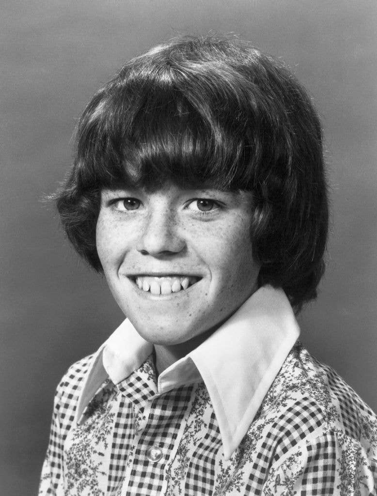 Mike Lookinland in a promotional headshot for The Brady Bunch.
