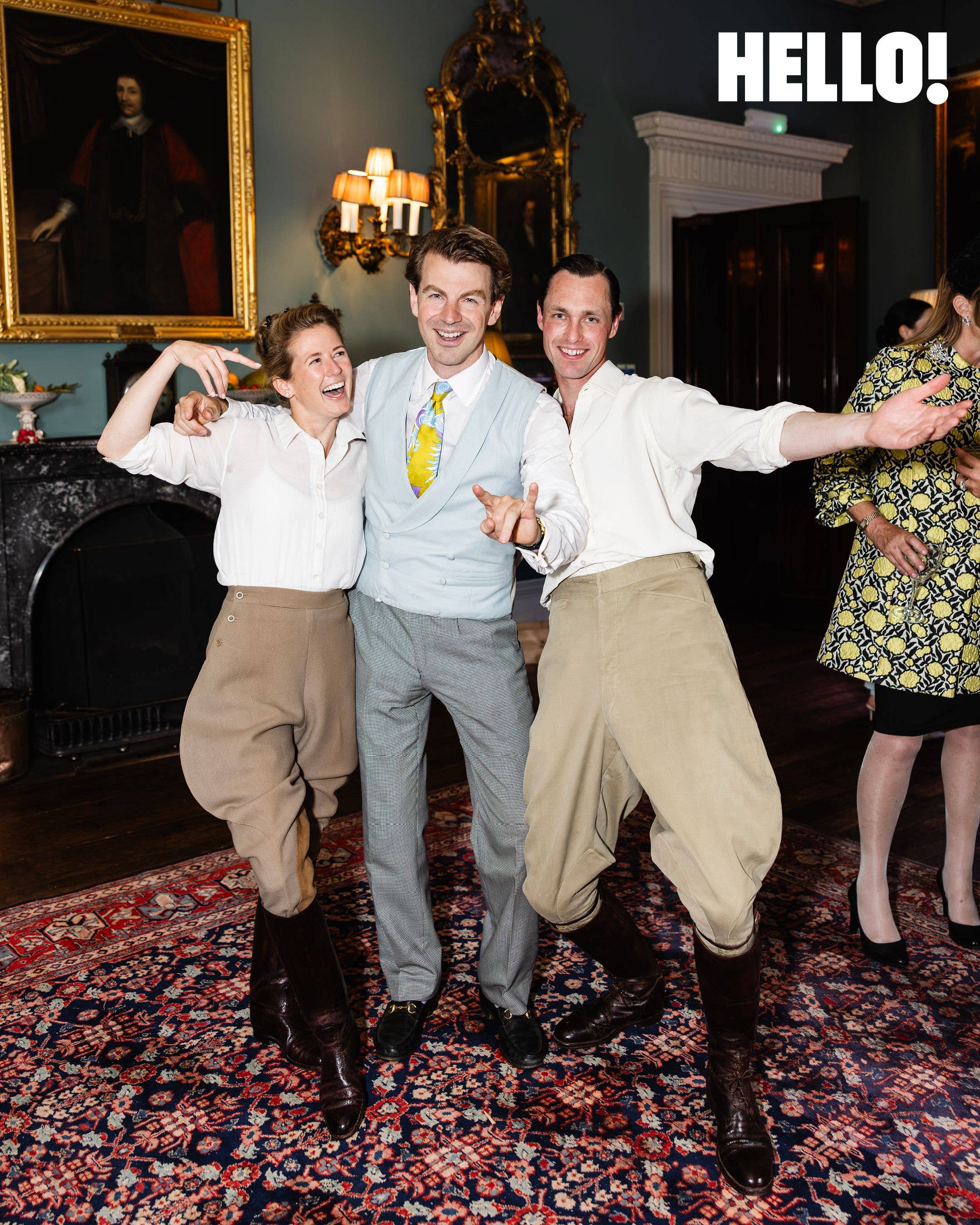 Madeleine and George with their friend Adam Drew, who performed with his band Adam & the Apples