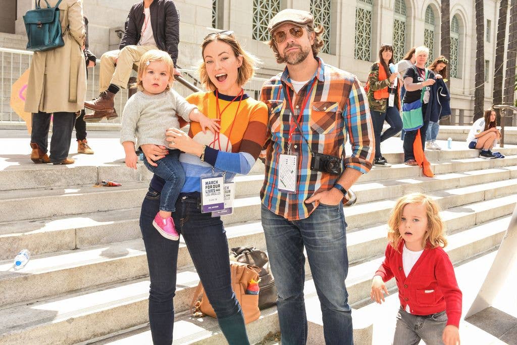 Olivia Wilde, Jason Sudeikis and Otis Sudeikis, Daisy Sudeikis