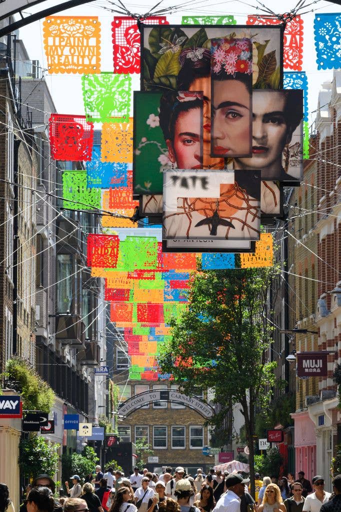 London's Carnaby Street celebrates Frida Kahlo this summer