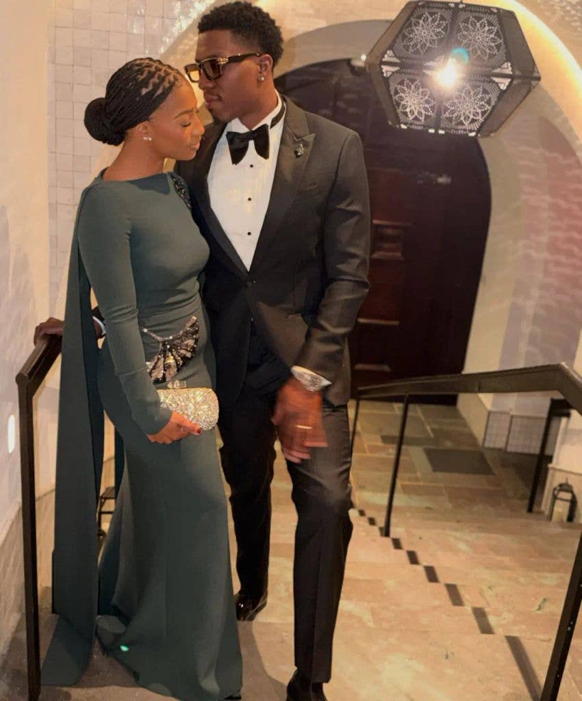 The couple looked stunning!