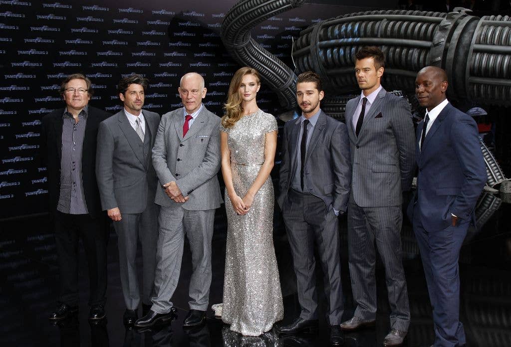 Shia, Josh and the cast of Transformers 3 in 2011