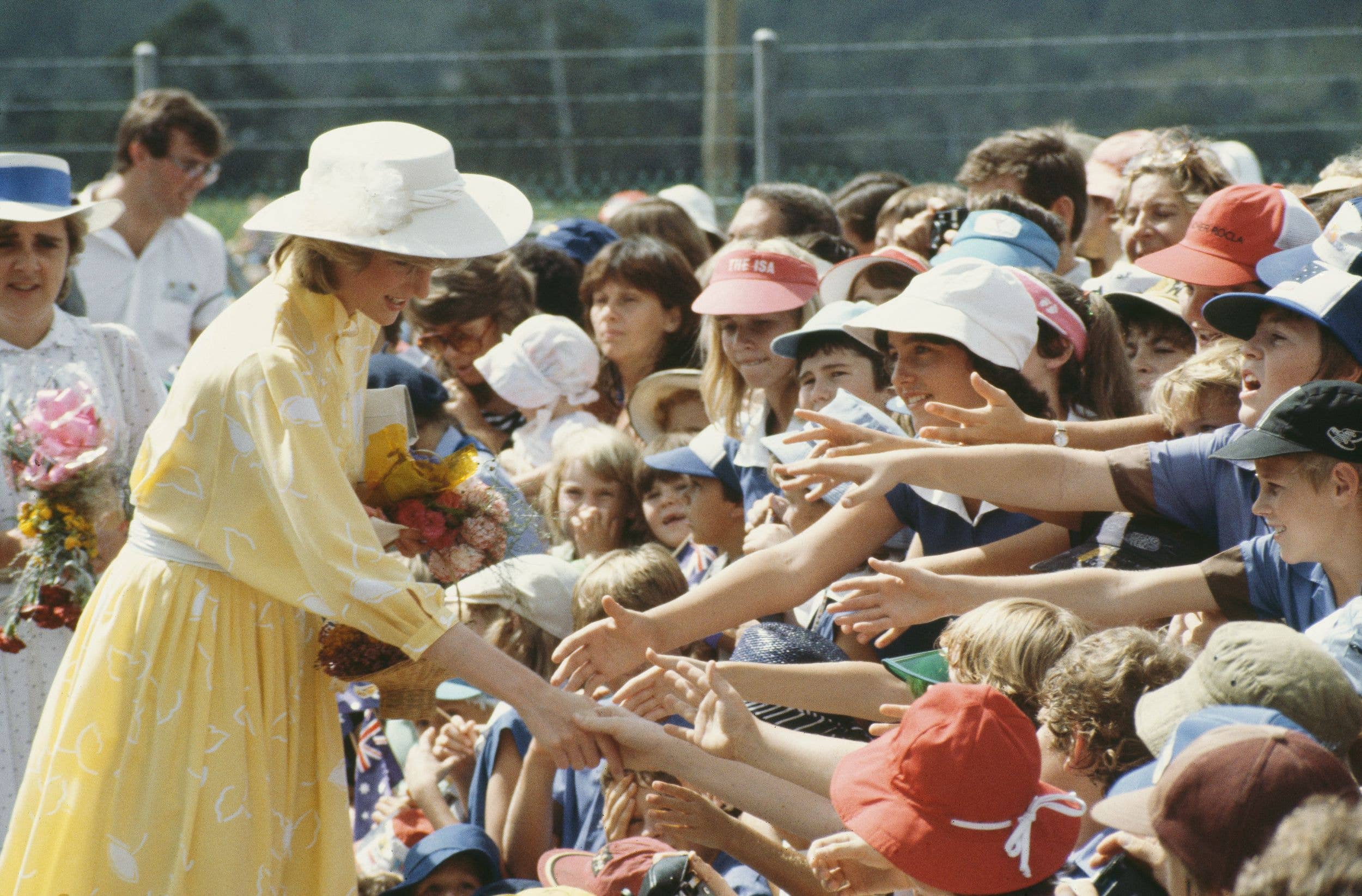 Diana, Princess of Wales, visits the Ginger Factory in Yandina, Queensland, Australia in 1983