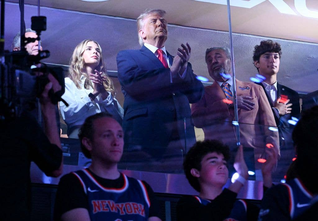 donald trump kai trump knicks