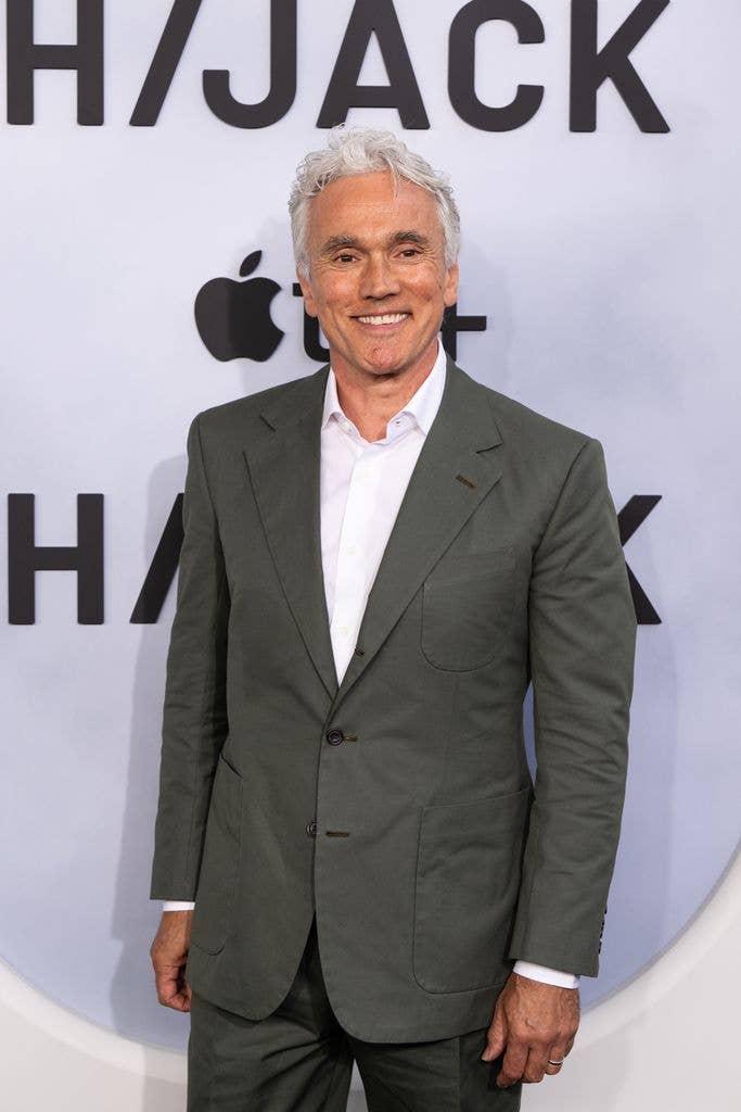 Ben Miles smiling at a premiere event