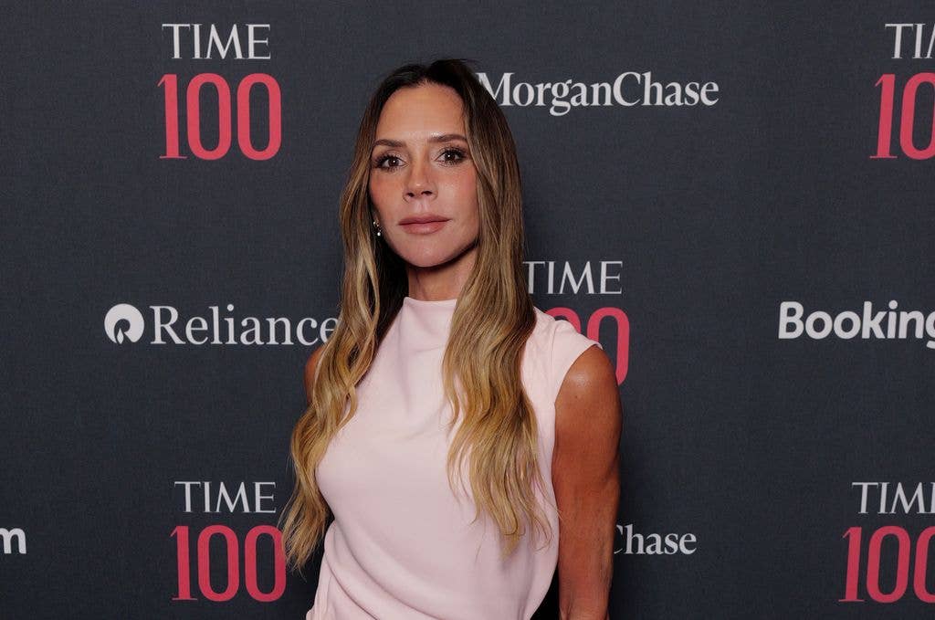 The fashion designer is famous for her straight face on the red carpet