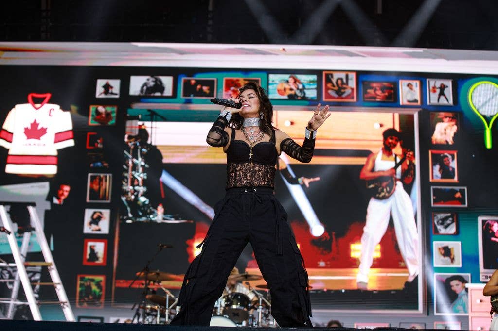 Shania Twain performs at Thomond Park Stadium on July 07, 2026 in Limerick, Ireland