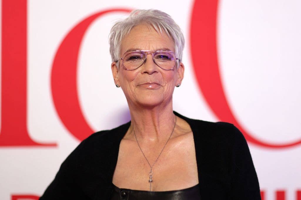 Jamie Lee Curtis attends the world premiere of 20th Century Studios' Ella McCay at the El Capitan Theatre on December 09, 2025 in Hollywood, California
