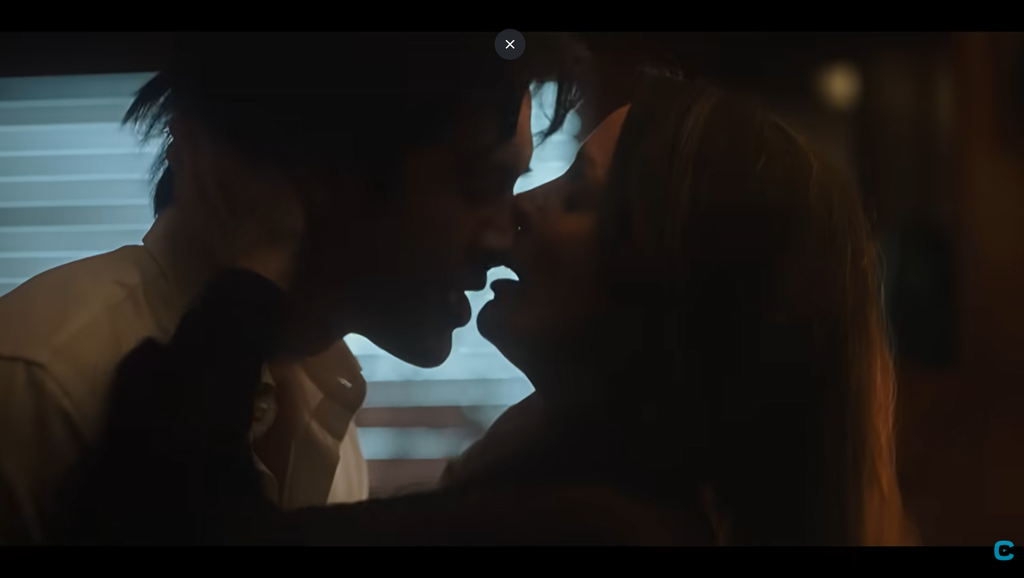 Hudson Williams and Carrie Anne Moss in still from Yaga