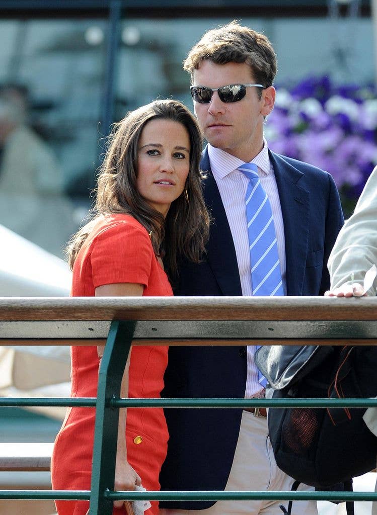 Pippa wore the 'Wyldes' dress by Hobbs London, which has a mini hem
