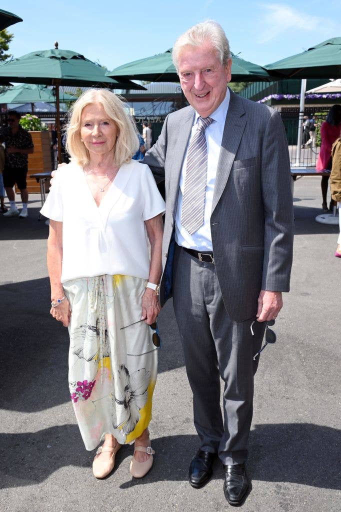 Sheila Hodgson and Roy Hodgson during day five of Wimbledon