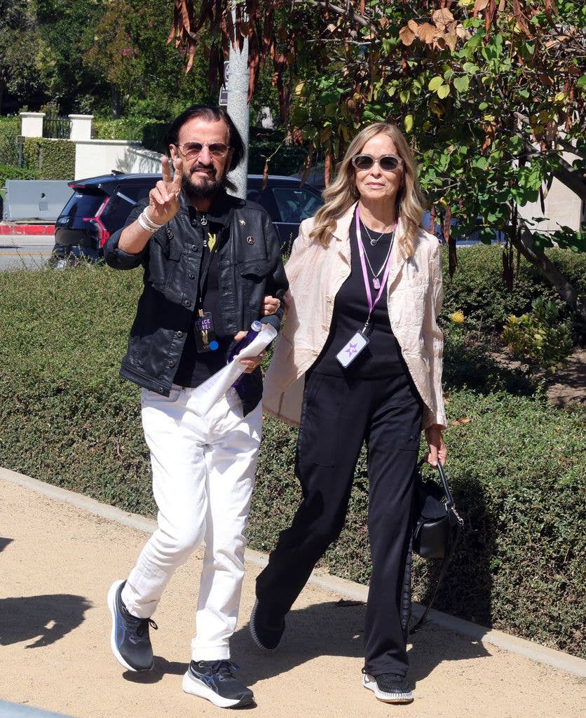 (L-R) Ringo Starr and Barbara Bach 