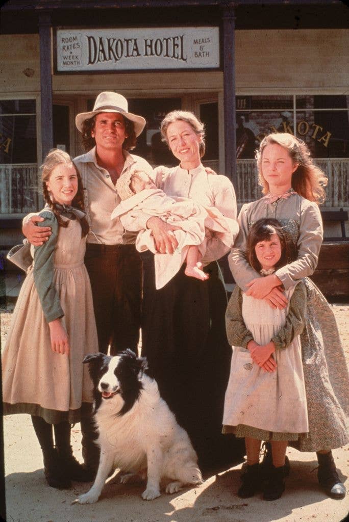The cast of the television series 'Little House on the Prairie'