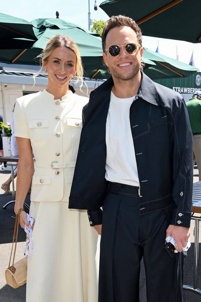 Amelia Murs and Olly Murs attend day nine of Wimbledon