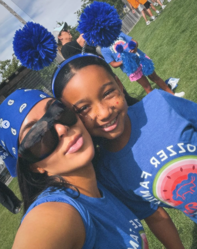 Kim shared a carousel of family moments