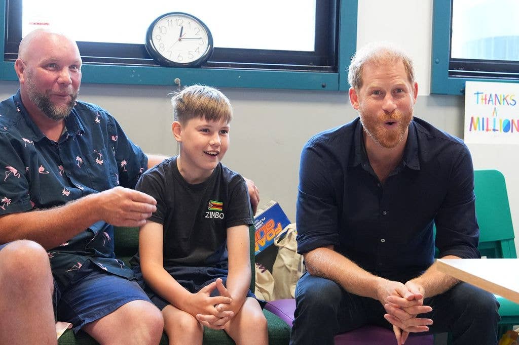 prince harry at children's hospital