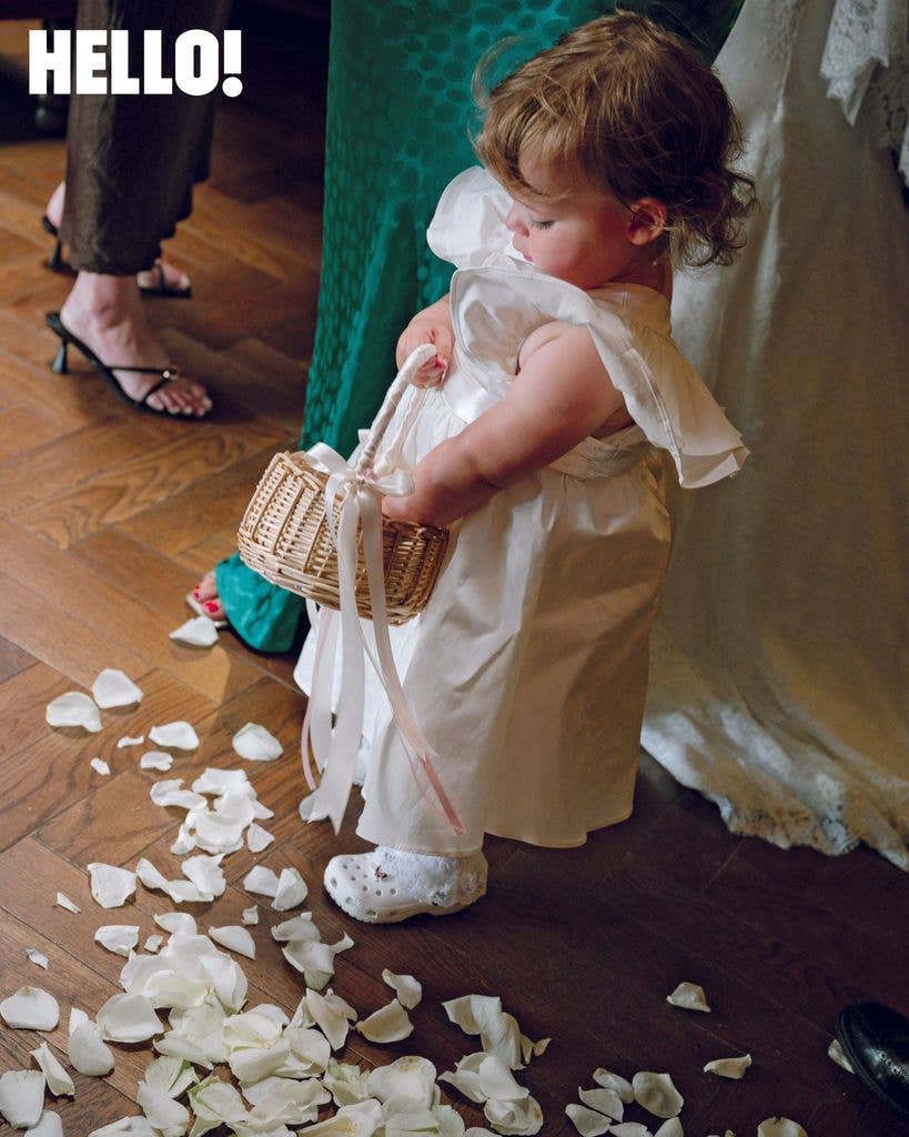 Rosie Kelly's daughter Billie acted as a flower girl