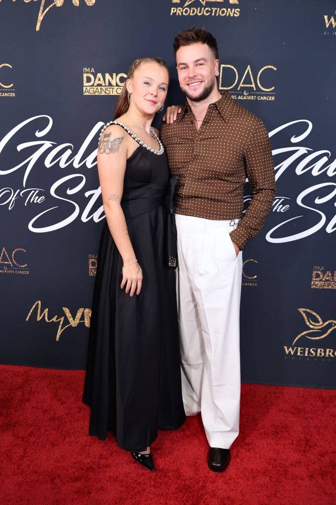 Jojo and Chris Hughes attend Dancers Against Cancer's 2025 Gala Of The Stars