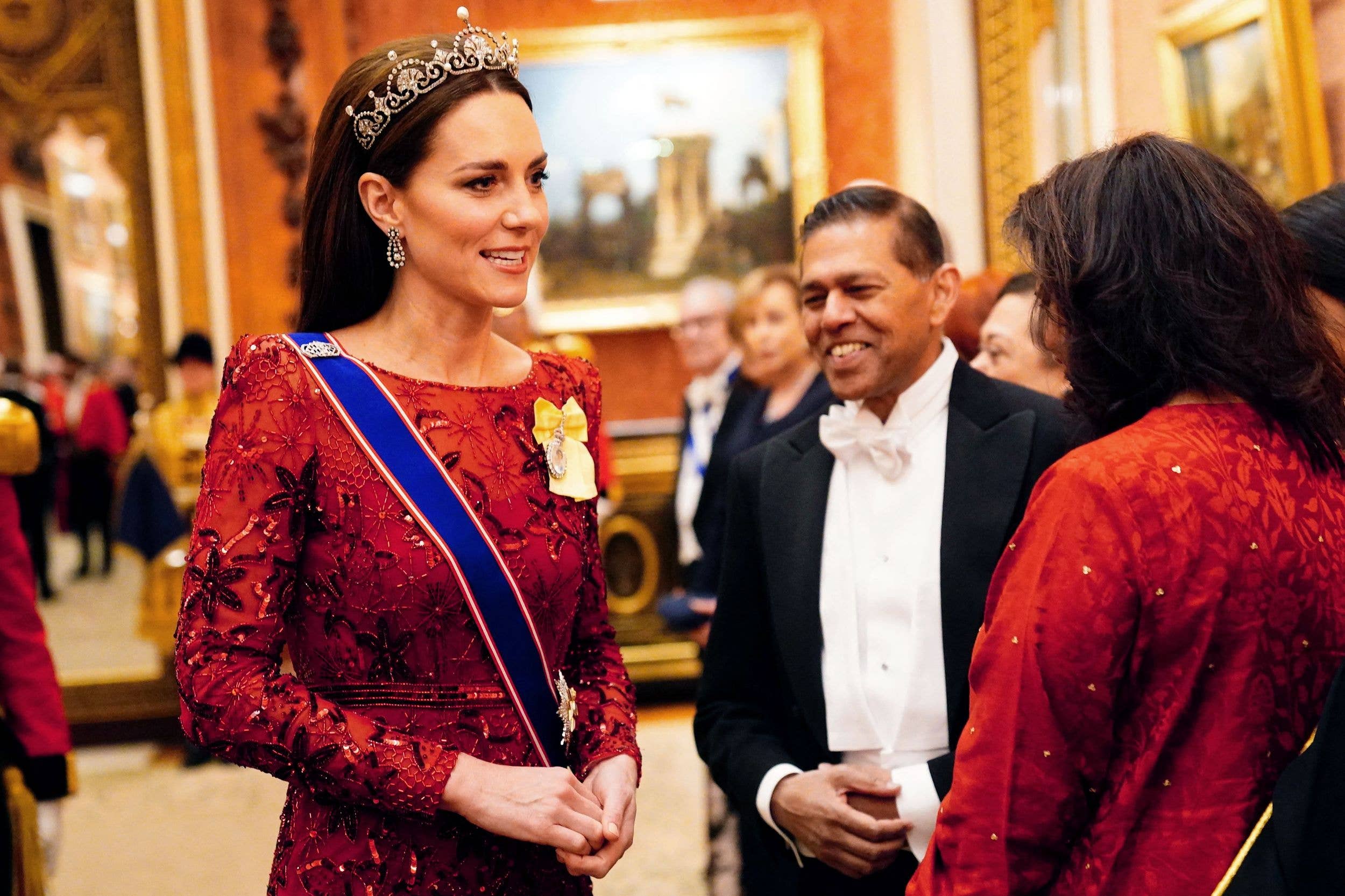 The Princess in the Lotus Flower Tiara at the 2022 Diplomatic Corps Reception