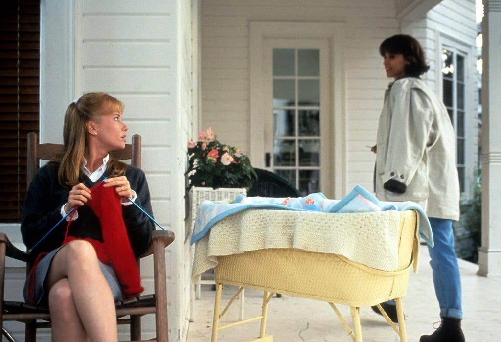 Rebecca with Annabella Sciorra in a scene from 'The Hand That Rocks the Cradle'