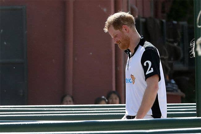 prince harry losing temper polo