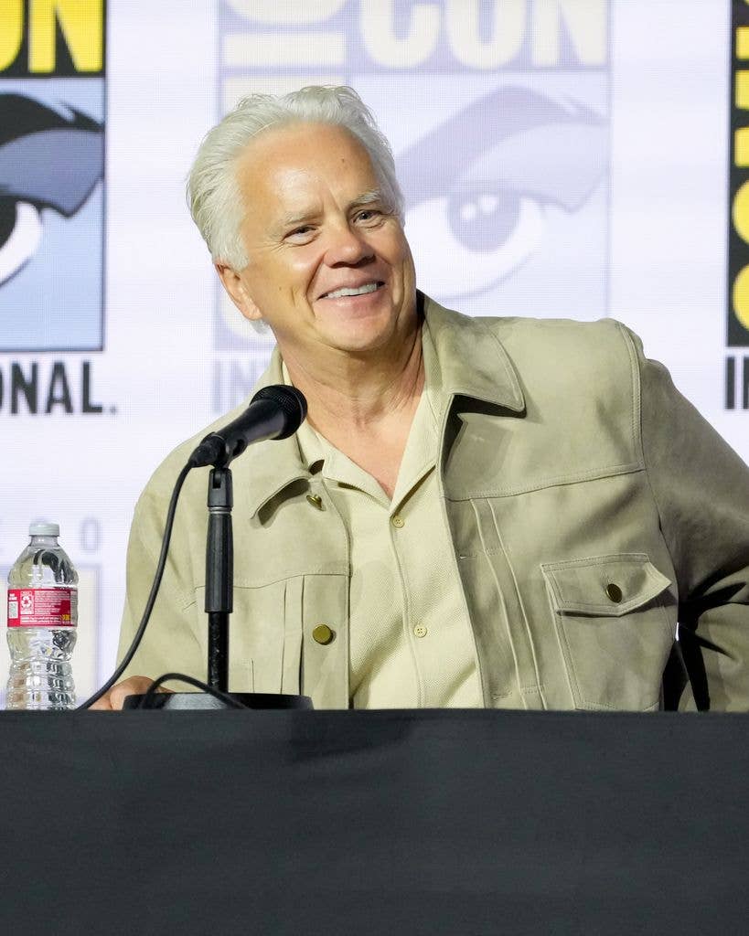 Tim Robbins at Apple TV's "Silo" Season 3 panel at the 2026 Comic-Con International: San Diego held at the San Diego Convention Center on July 25, 2026 in San Diego, California.