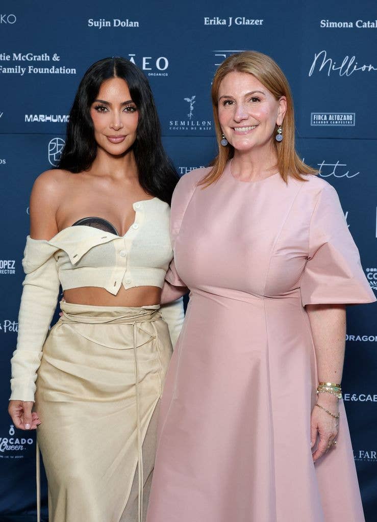 Kim Kardashian and Zoe Winkler Reinis, Co-founder, This Is About Humanity attend the 2026 This Is About Humanity Soiree on August 29, 2026 in Hollywood, California.
