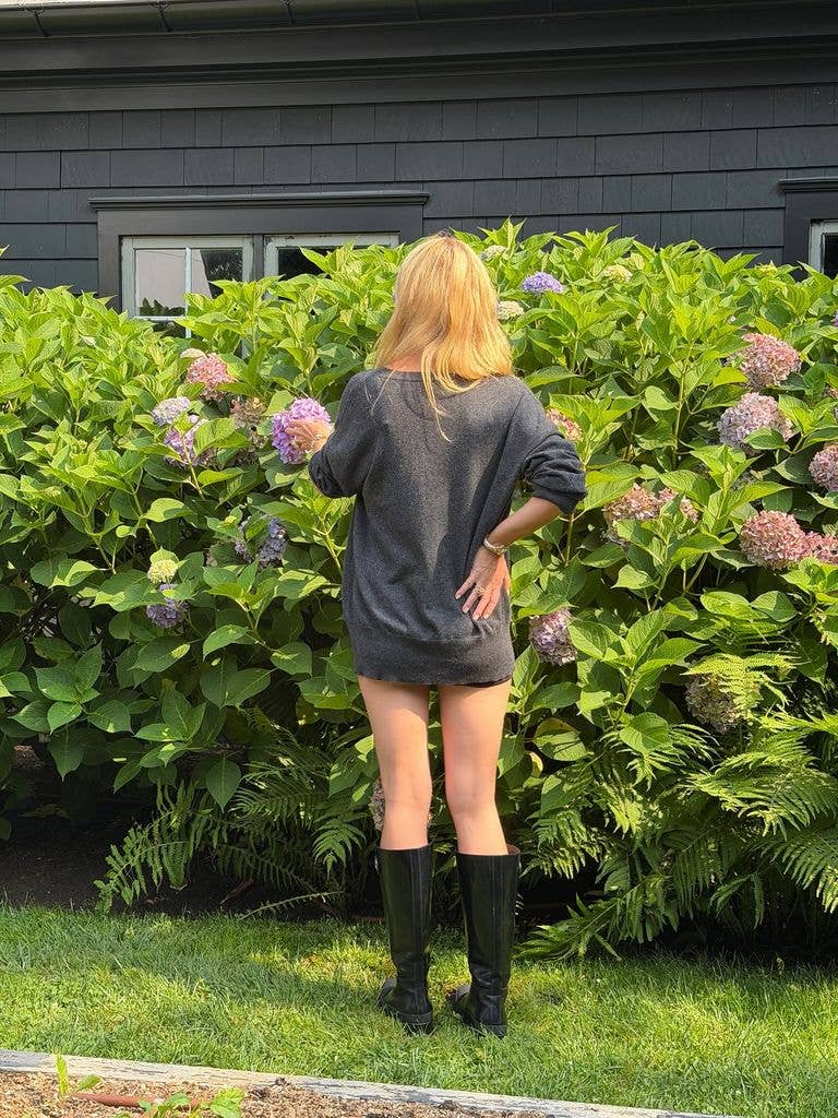 Apple enjoying a moment in the garden