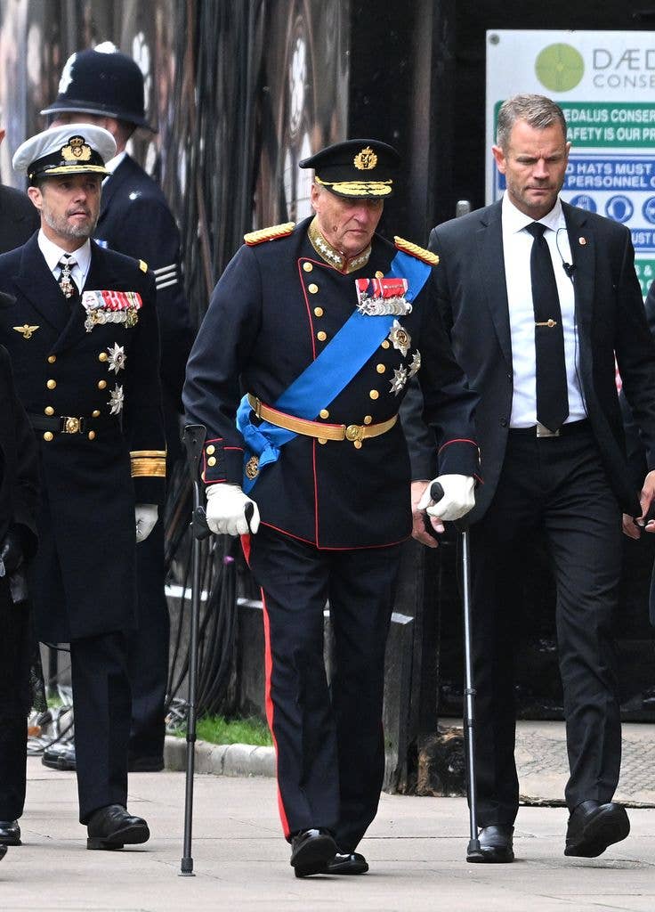 King Harald V at State Funeral of Queen Elizabeth II