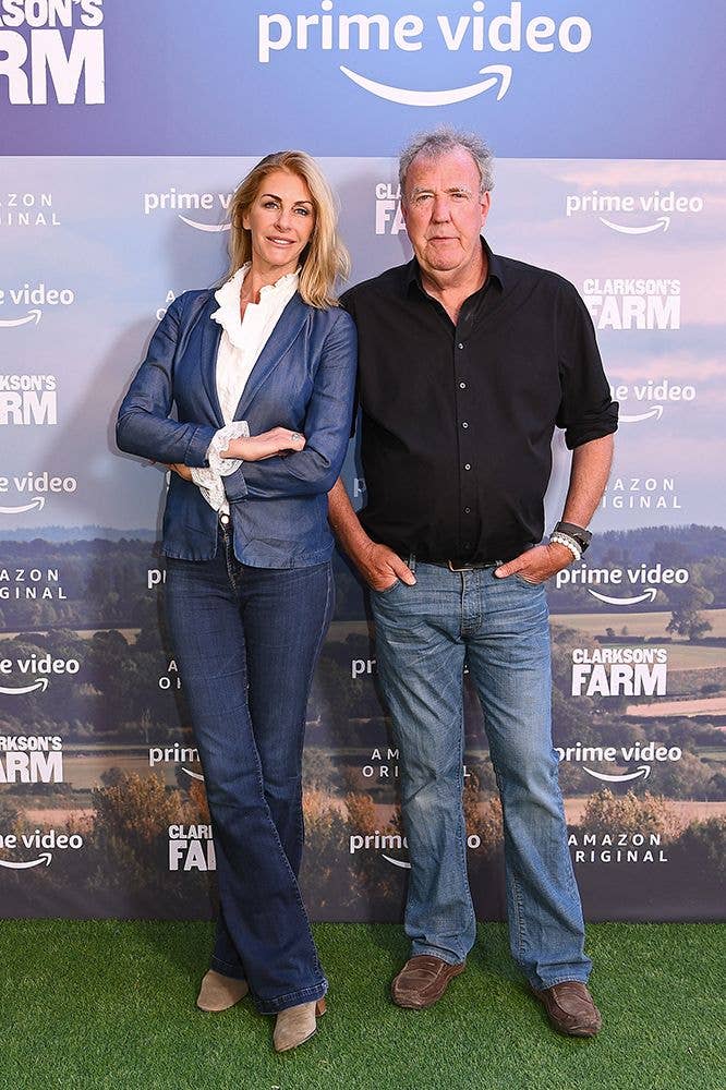 Jeremy Clarkson and Lisa Hogan attend the Clarkson's Farm photocall in 2021