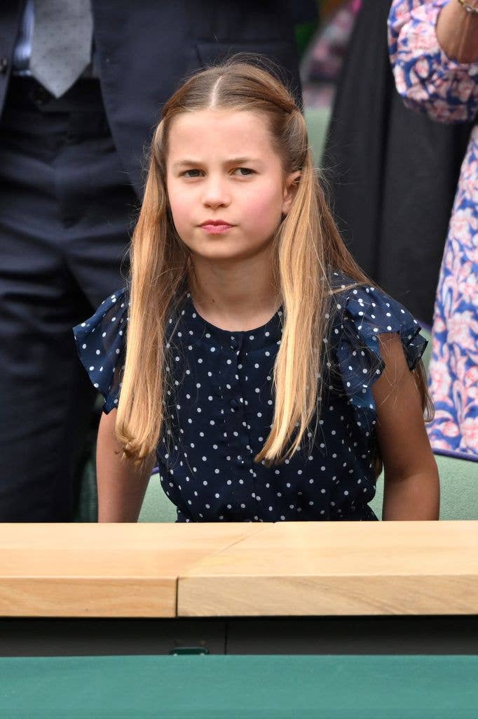 The young royal chose a ruffle-sleeved dress for Wimbledon 2024
