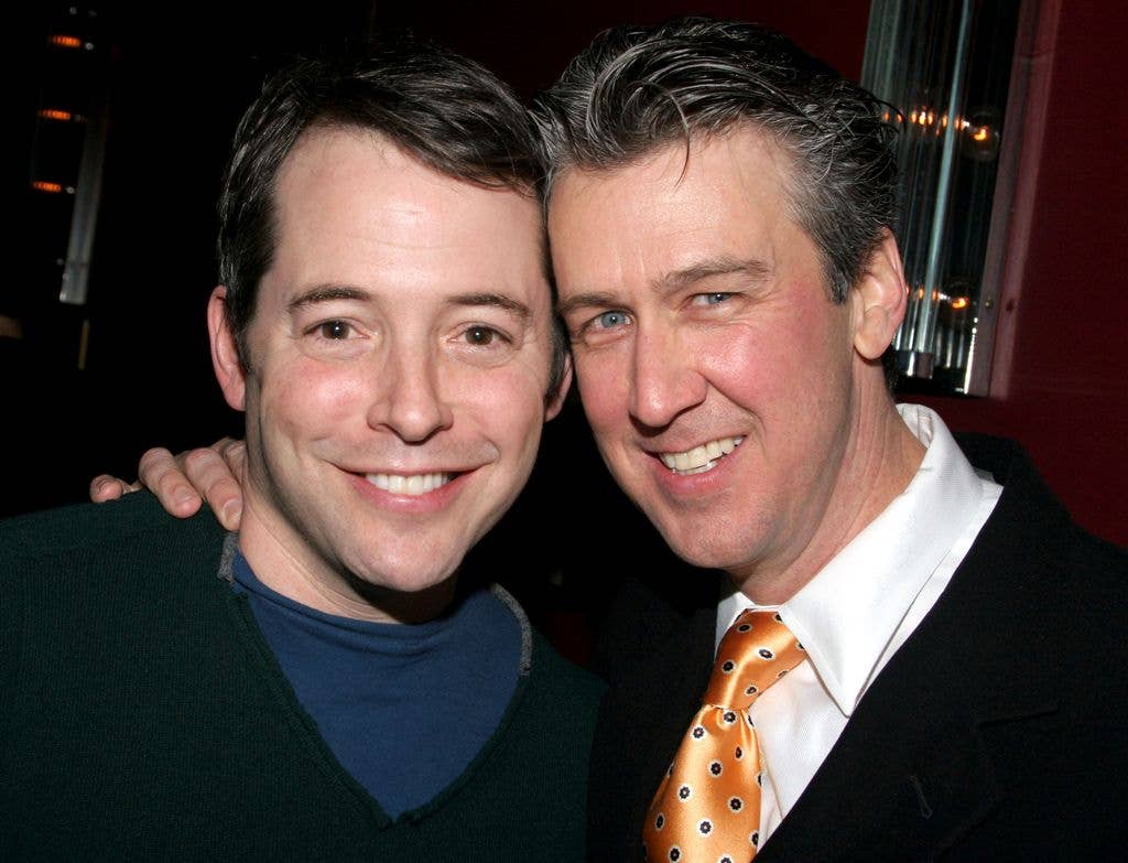 Matthew Broderick and Alan Ruck smiling together